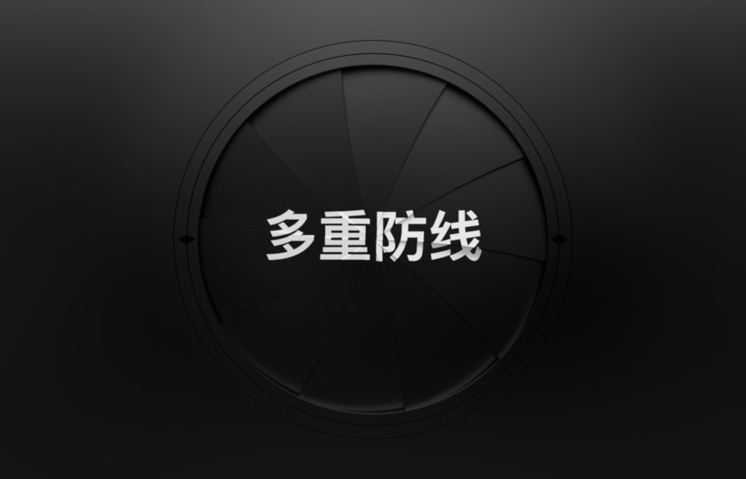 图片显示文字：多重防线