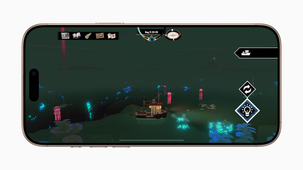 iPhone 16 Pro 上显示着 Dredge。